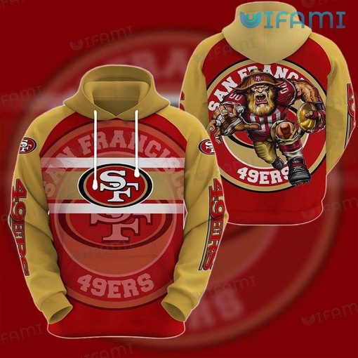 Mascot All Over Print 3D Hoodie - Perfect for San Francisco 49ers Fans