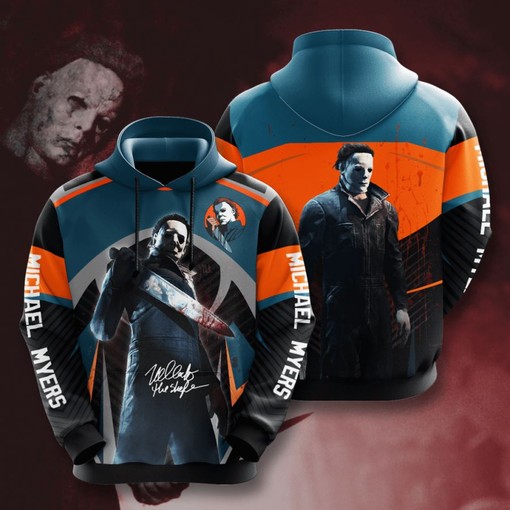 Mask of Michael Myers Halloween Hoodie with All Over Print