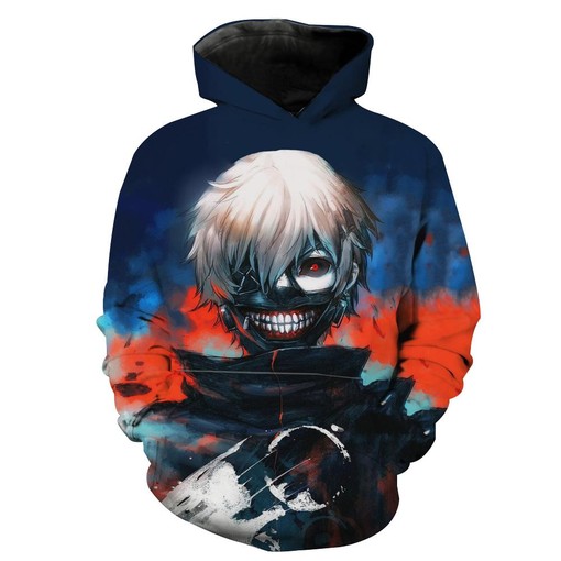 Masked Ken Kaneki 3D Hoodie - Tokyo Ghoul Merchandise