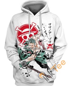 Master the Three Sword Style with Zoro 3D Hoodie