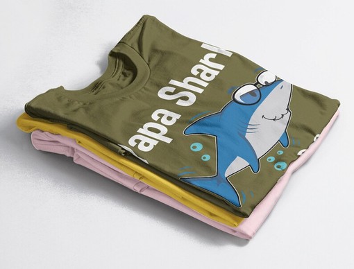 Matching Family Shirts, Papa Shark Unisex Tees, Family T-Shirt, Grandfather Shark Shirt, Infant, Toddler - Image 4