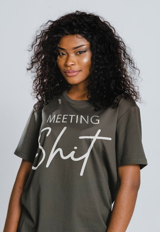 Meeting Shit Funny Tee - Sarcastic Inappropriate Shirt for Men and Women - Movie Fans Gifts