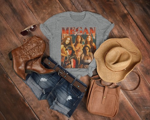 Megan Fox Actress Vintage Shirt - Denise Fox Homage Tshirt for Fans - Image 3