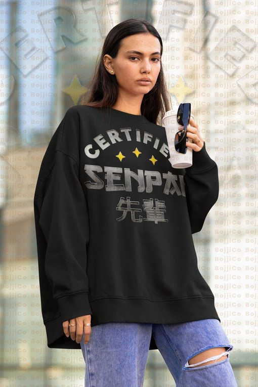 Meme Certified Senpai Anime Sweater, Onii-Chan Dank Joke Sweatshirt, Know Your Meme Otaku Merch, Funny Anime Shirts
