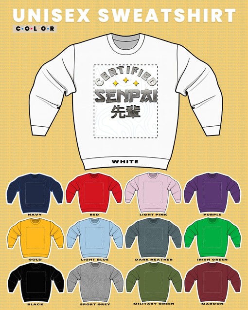 Meme Certified Senpai Anime Sweater, Onii-Chan Dank Joke Sweatshirt, Know Your Meme Otaku Merch, Funny Anime Shirts - Image 3