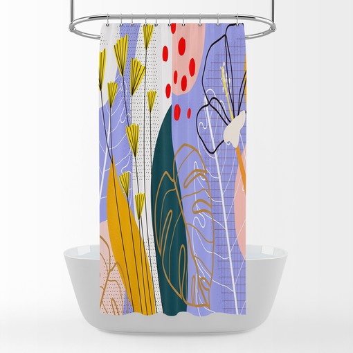 Memphis Abstract Shower Curtain for Quirky Bathroom Decor - Image 3