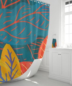 Memphis Autumn Shower Curtain - Welcome Fall into Your Bathroom