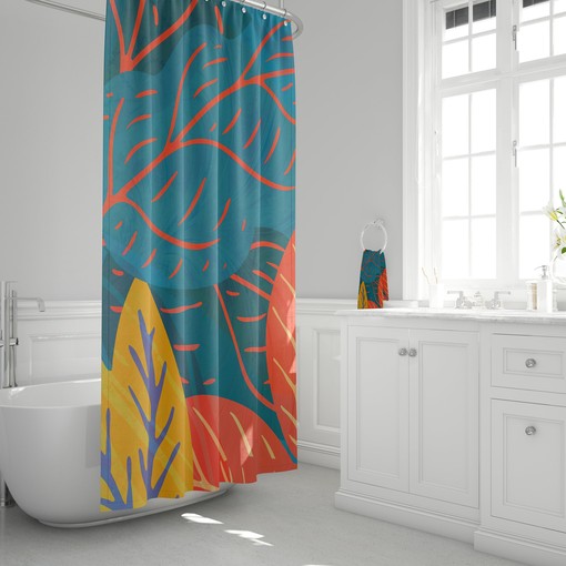 Memphis Autumn Shower Curtain - Welcome Fall into Your Bathroom - Image 3