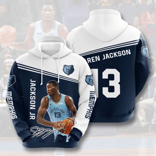 Memphis Grizzlies Custom Sport All Over Print 3D Hoodie for Men - Comfortable and Stylish