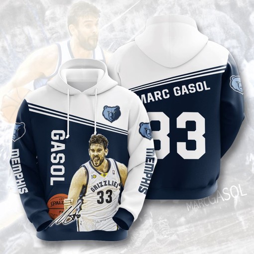 Memphis Grizzlies Custom Zip Up All Over Print 3D Hoodie for Men with Premium Quality