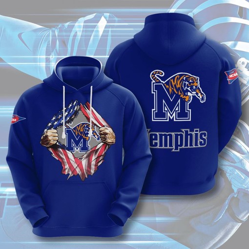 Memphis Tigers Custom All Over Print 3D Hoodie for Men - Show Your School Spirit