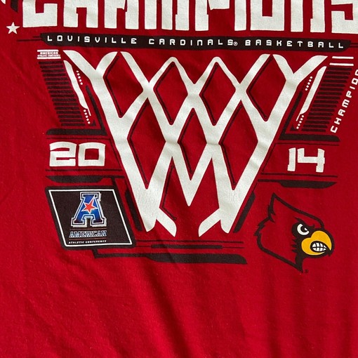 Men's 2014 Louisville Cardinals Basketball Champions Graphic Sport Shirt - Image 2