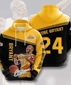 Men's 3D Hoodie with Custom All Over Print Design - Los Angeles Lakers Fan