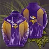 Men's 3D Hoodie with Full Size Print - Minnesota Vikings