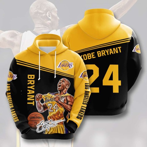 Men's All Over Print Zip-up Hoodie with Custom Design - Los Angeles Lakers
