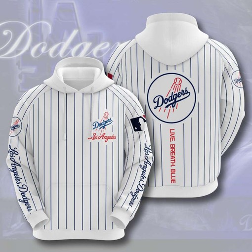 Men's Custom All Over Print Hoodie - Los Angeles Dodgers Baseball Fan