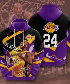 Men's Custom All Over Print Hoodie - Los Angeles Lakers Fan Style