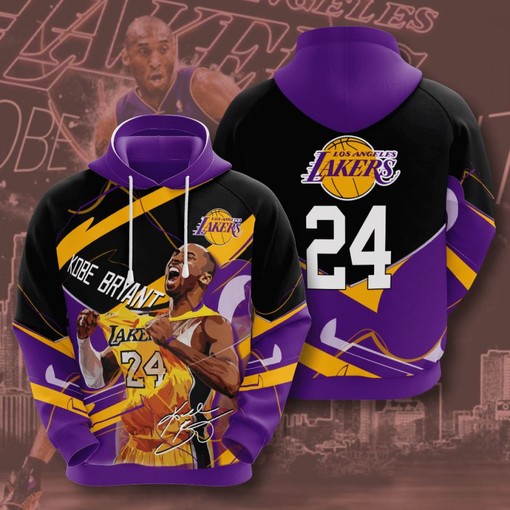 Men's Custom All Over Print Hoodie - Los Angeles Lakers Fan Style