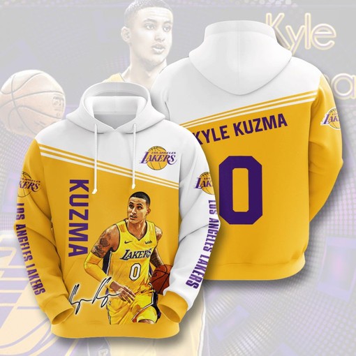 Men's Customized All Over Print Hoodie - Los Angeles Lakers Fan Favorite
