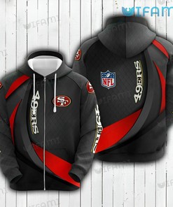 Men's Grey Cross Pattern All Over Print Hoodie - 3D San Francisco 49ers