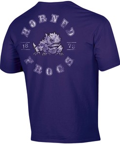 Men's Russell Athletic TCU Horned Frogs Pocket Logo T-Shirt - Unique NCAA Shirt for Fans and Students