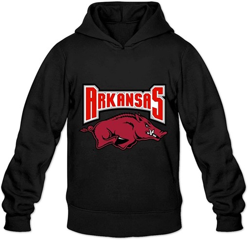 Men's Sport Shirts: Arkansas Razorbacks Long Sleeve Sweater for NCAA Fans