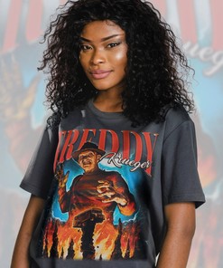Men's Vintage Horror Movie Tees: Friday the 13th, Freddy Krueger, and Jason Voorhees