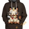 Meowth All Over Print 3D Hoodie with Cute and Eye-Catching Graphics