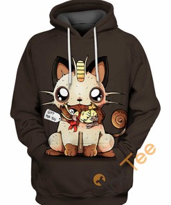 Meowth All Over Print 3D Hoodie with Cute and Eye-Catching Graphics