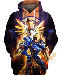 Mercy and Phara 3D Hoodie with Unique All Over Print Design