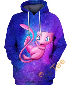 Mew Galaxy Pokemon - 3D All Over Print Hoodie with Cosmic Design