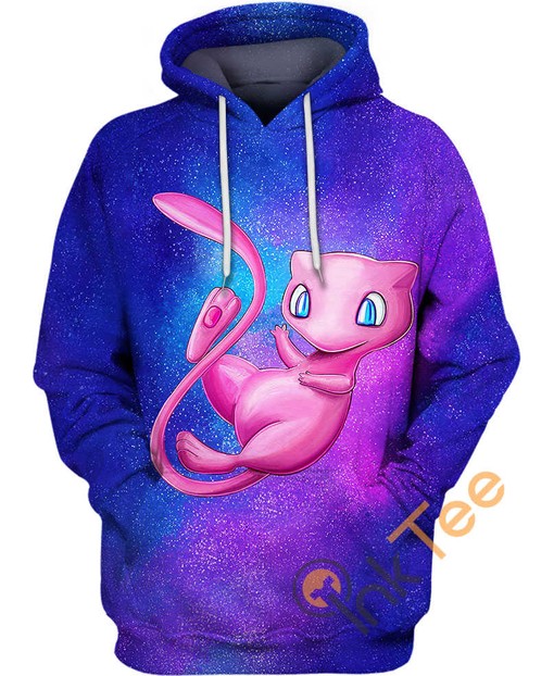 Mew Galaxy Pokemon - 3D All Over Print Hoodie with Cosmic Design