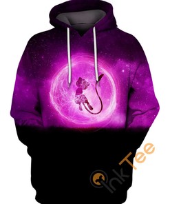 Mew In Pink Galaxy All Over Print 3D Hoodie with Unique Graphics