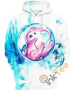 Mew Painting All Over Print 3D Hoodie with Beautiful Custom Graphics
