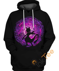 Mewtwo Energy Circle All Over Print 3D Hoodie with Futuristic Graphics