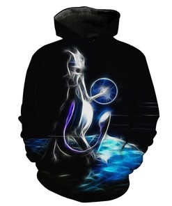 Mewtwo Legendary Pokemon 3D Print Hoodie with Distinctive Design