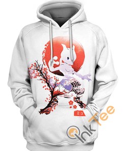 Mewtwo Psychic Ninja All Over Print 3D Hoodie with Bold Graphic Design