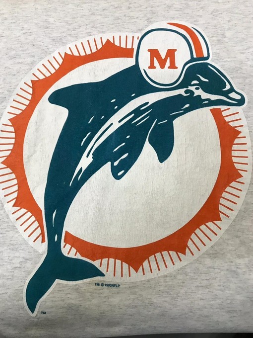 Miami Dolphins 1993 Vintage Style NFL Sweatshirt T-shirt - Ideal Gift for Fans - College Shirts - Image 2