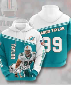 Miami Dolphins All Over Print Sport Hoodie - High Quality and Comfortable