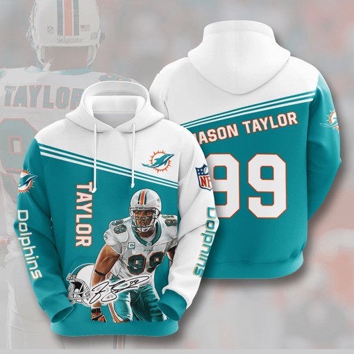Miami Dolphins All Over Print Sport Hoodie - High Quality and Comfortable