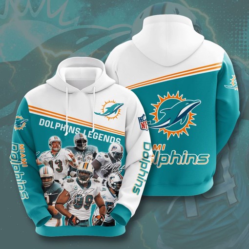 Miami Dolphins Custom Sport All Over Print Hoodie - Unique Design