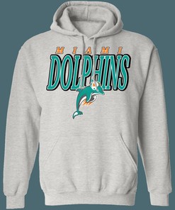 Miami Dolphins Retro NFL Hoodie Sweatshirt Sport Shirt - sport shirts girls
