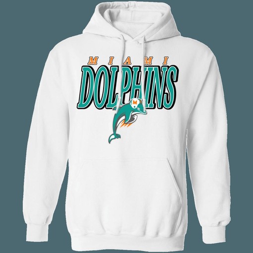 Miami Dolphins Retro NFL Hoodie Sweatshirt Sport Shirt - sport shirts girls - Image 2