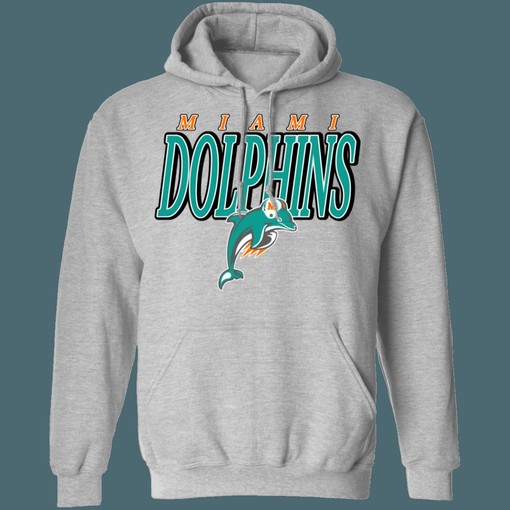 Miami Dolphins Retro NFL Hoodie Sweatshirt Sport Shirt - sport shirts girls - Image 4