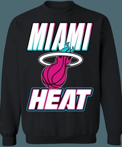 Miami Heat VICE CITY Retro NBA Vintage Sweatshirt Hoodie Shirt - NBA Shirts