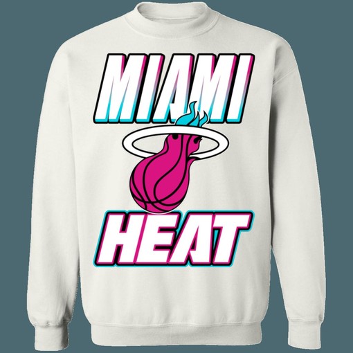 Miami Heat VICE CITY Retro NBA Vintage Sweatshirt Hoodie Shirt - NBA Shirts - Image 2