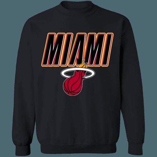 Miami Heat Vintage NBA Sweatshirt Hoodie Shirt - NBA Shirts for Women - Image 2