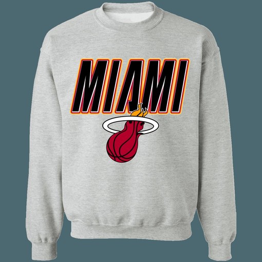 Miami Heat Vintage NBA Sweatshirt Hoodie Shirt - NBA Shirts for Women - Image 3