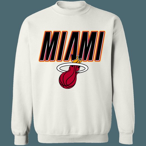 Miami Heat Vintage NBA Sweatshirt Hoodie Shirt - NBA Shirts for Women - Image 4