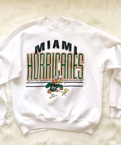 Miami Hurricanes Logo Sweatshirt and University of Miami Shirt - NCAA Shirts for Men and Women